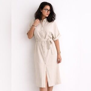 Babaton Bone Midi Dress with Dolman sleeves Size S
